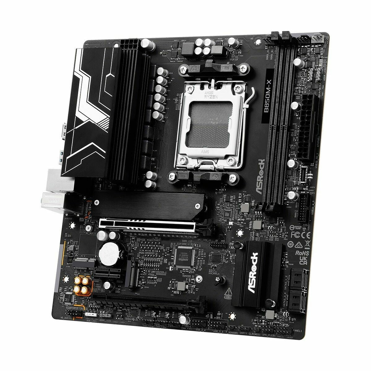 ASRock 90-MXBSG0-A0UAYZ B850M-X R2.0 Carte mere Micro ATX avec DDR5 et Ethernet 2.5 Gigabit