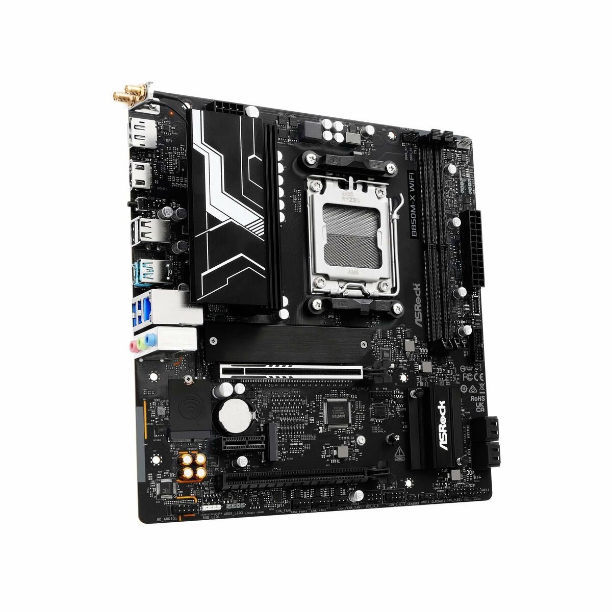 ASRock 90-MXBSH0-A0UAYZ B850M-X WiFi R2.0 Carte mere Micro ATX avec DDR5 et Wi-Fi 6E
