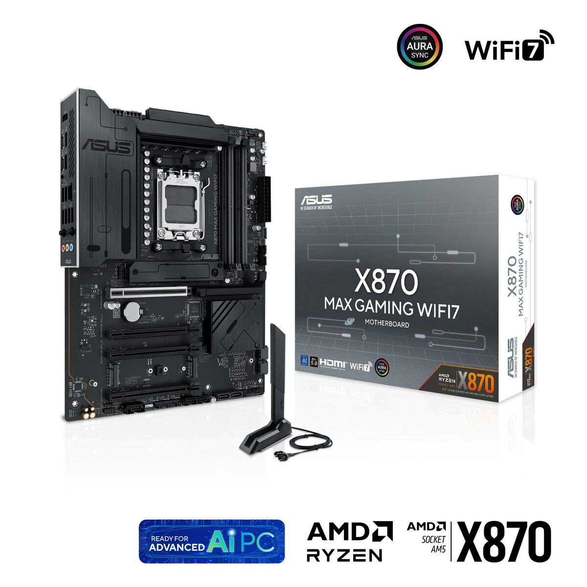 ASUS X870 MAX GAMING WIFI7 AM5 MB 4xDDR5