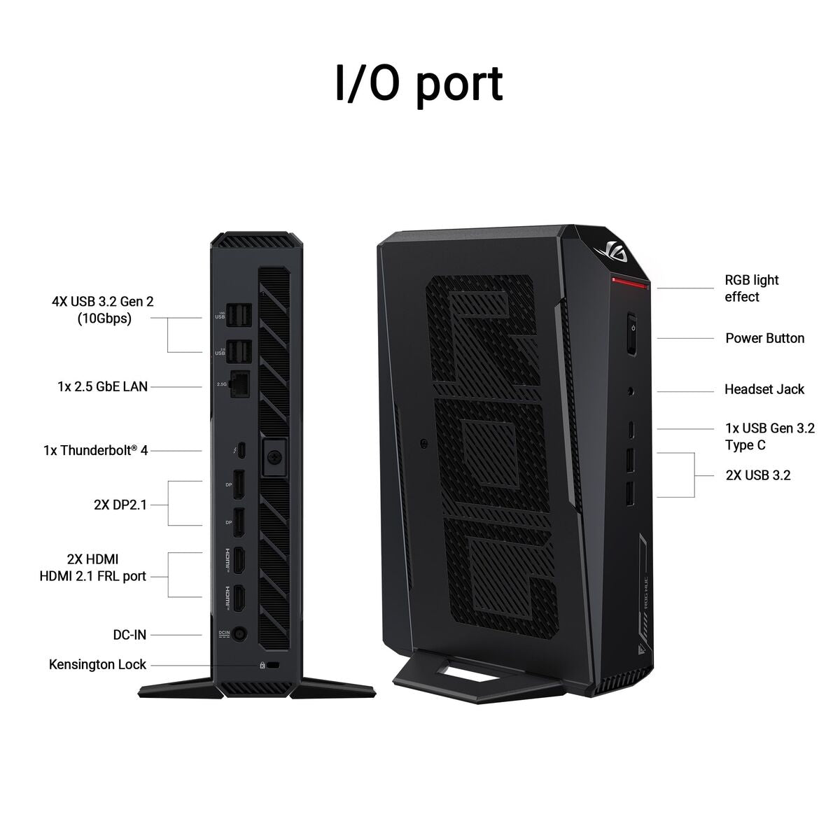ASUS RNUC15JNK9X389A2 Intel Core Ultra 9 275HX 16Go 1To NVIDIA GeForce RTX 5070Ti W11H