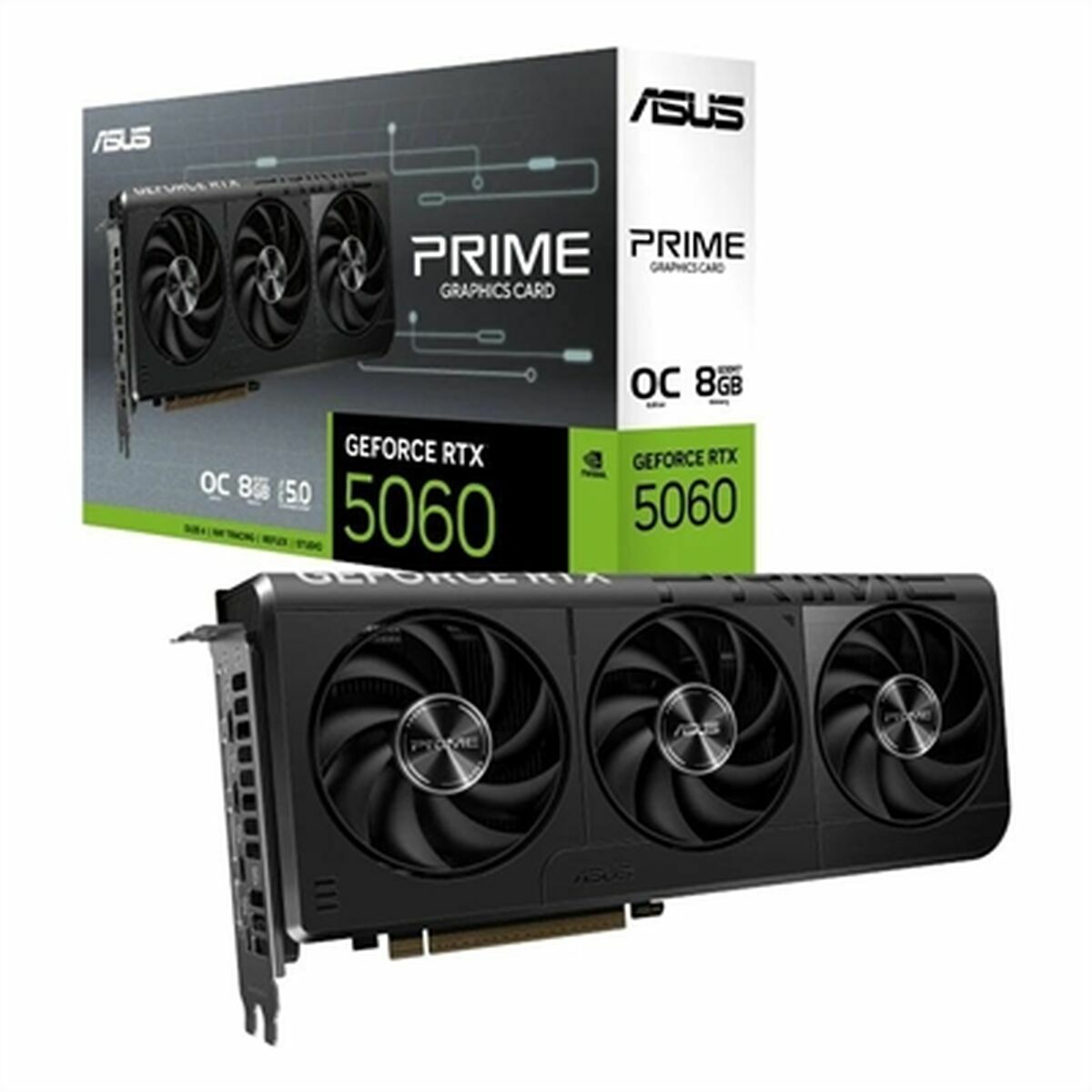 ASUS PRIME RTX 5060 OC 8Go GDDR7 3xDP 1xHDMI