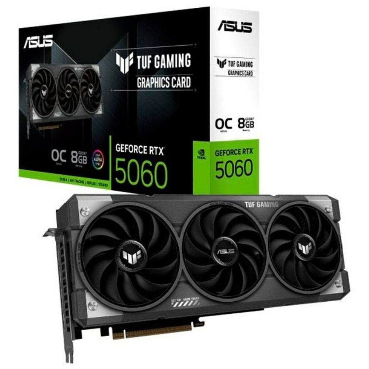 ASUS TUF Gaming GeForce RTX 5060 8Go GDDR7 OC Edition Gaming Graphics Card PCIe 5.0 HDMI/DP 2.1