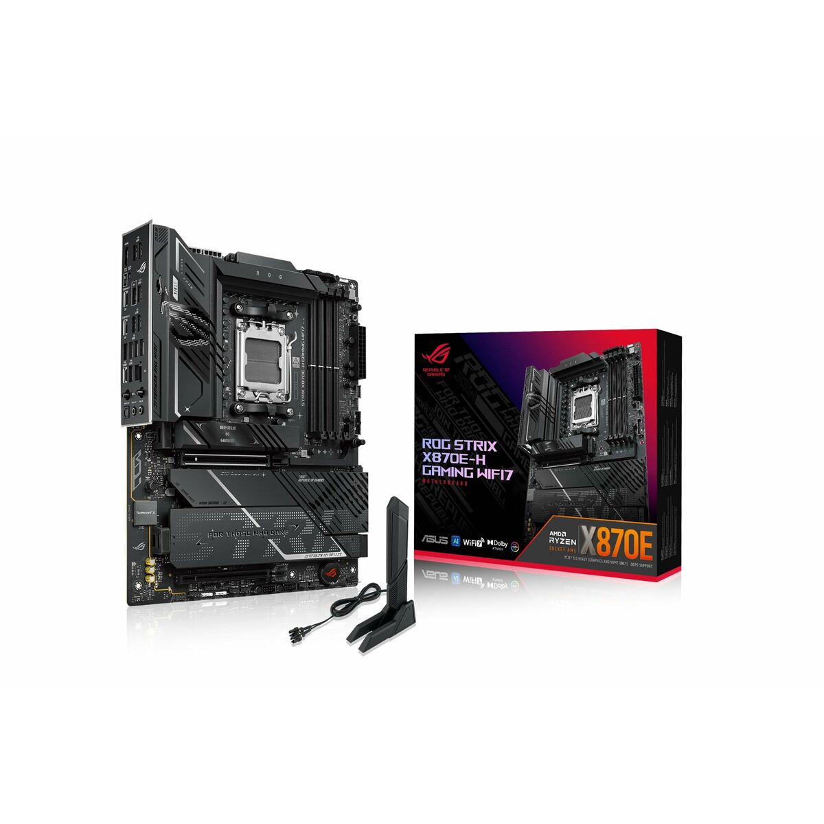 ASUS ROG STRIX X870E-H GAMING WIFI7 ATX AM5 DDR5 Motherboard 2xUSB4 1xHDMI