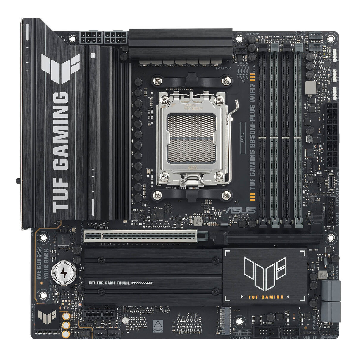 ASUS AMD TUF GAMING B850M-PLUS WIFI7 Micro-ATX motherboard DDR5 PCIe 5.0 3xM.2 1xHDMI 1xDisplayPort