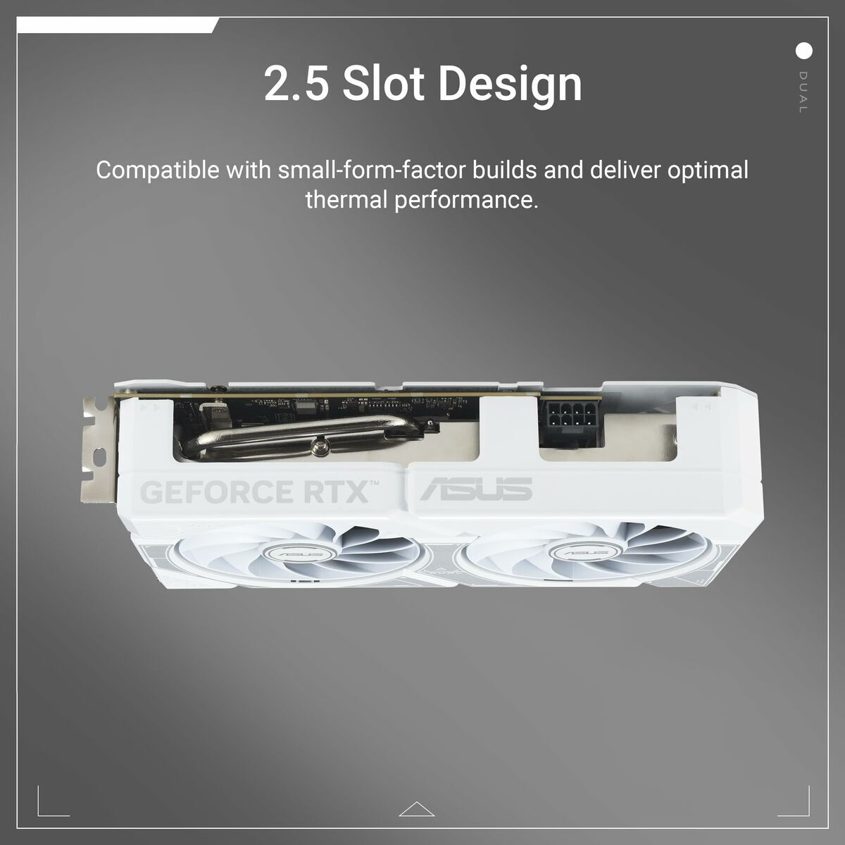 ASUS Dual GeForce RTX 5060 Ti 16Go GDDR7 White OC Edition PCIe 5.0 DLSS 4 HDMI 2.1b DisplayPort 2.1b