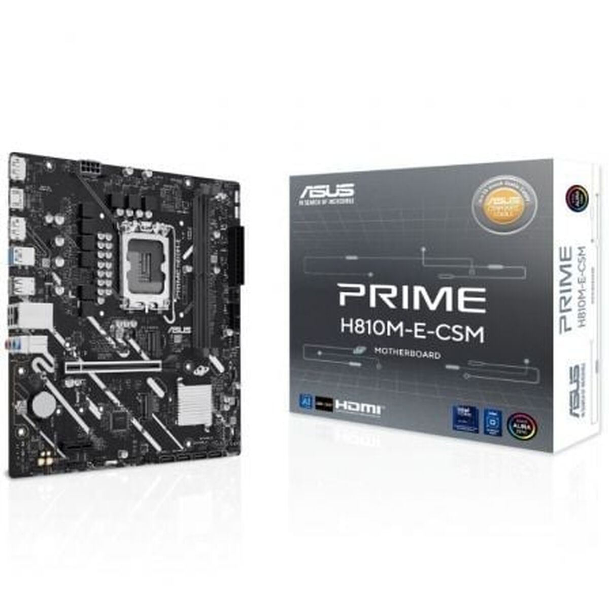 ASUS PRIME H810M-E-CSM Micro-ATX motherboard PCIe 4.0 2xM.2 DDR5 1xHDMI 2xDisplayPort