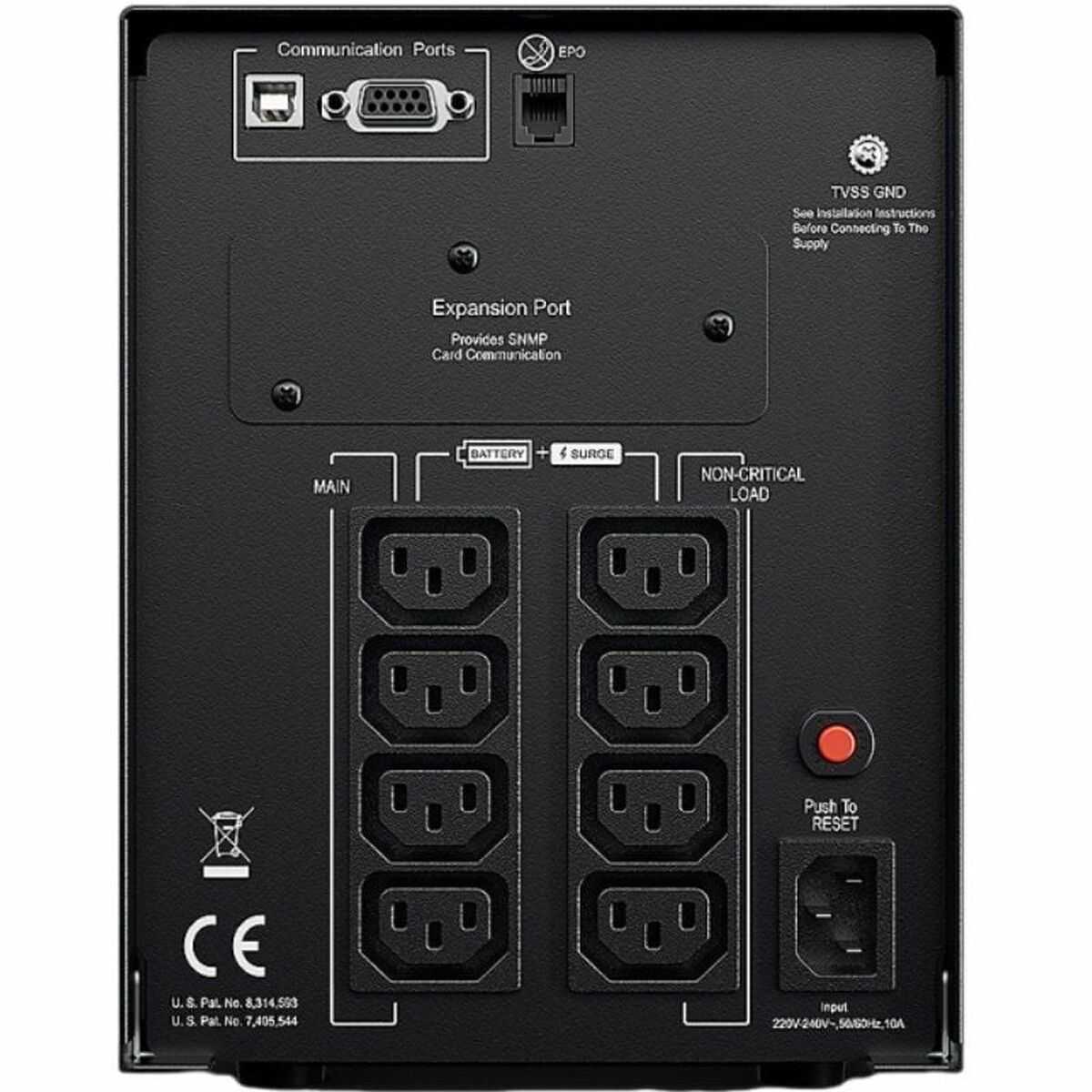 CyberPower PR1500ELCD alimentation d'énergie non interruptible 1,5 kVA 1350 W 8 sortie(s) CA