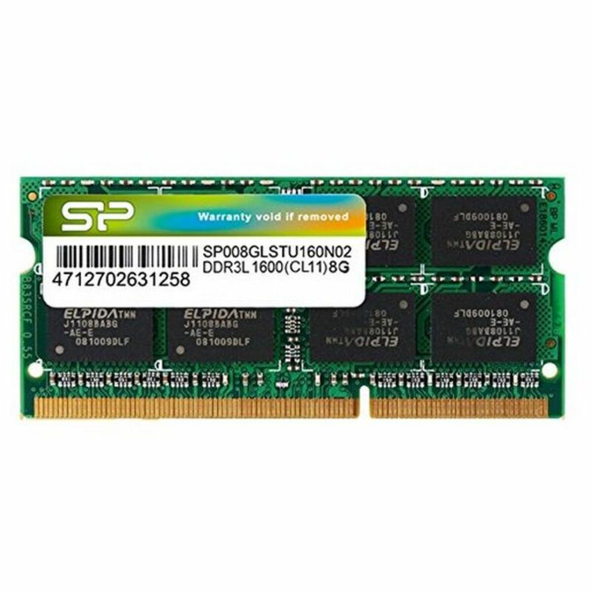 SILICON POWER DDR3 8Go 1600MHz CL11 SO-DIMM 1.35V Low Voltage