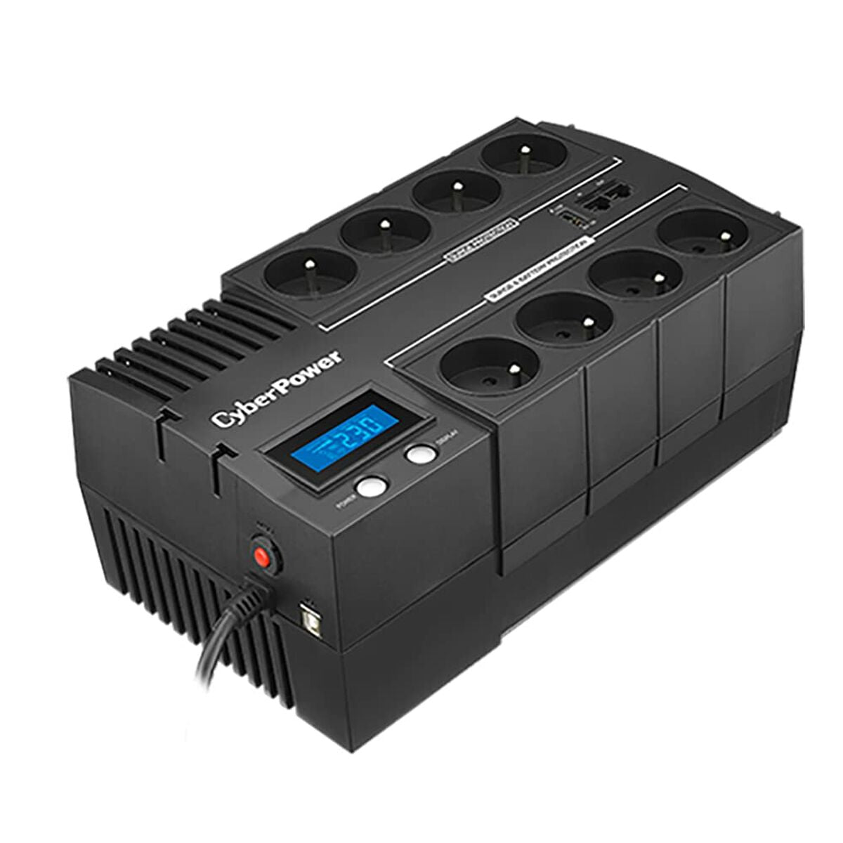 CyberPower BR700ELCD-FR alimentation d'énergie non interruptible Interactivité de ligne 0,7 kVA 420 W 8 sortie(s) CA