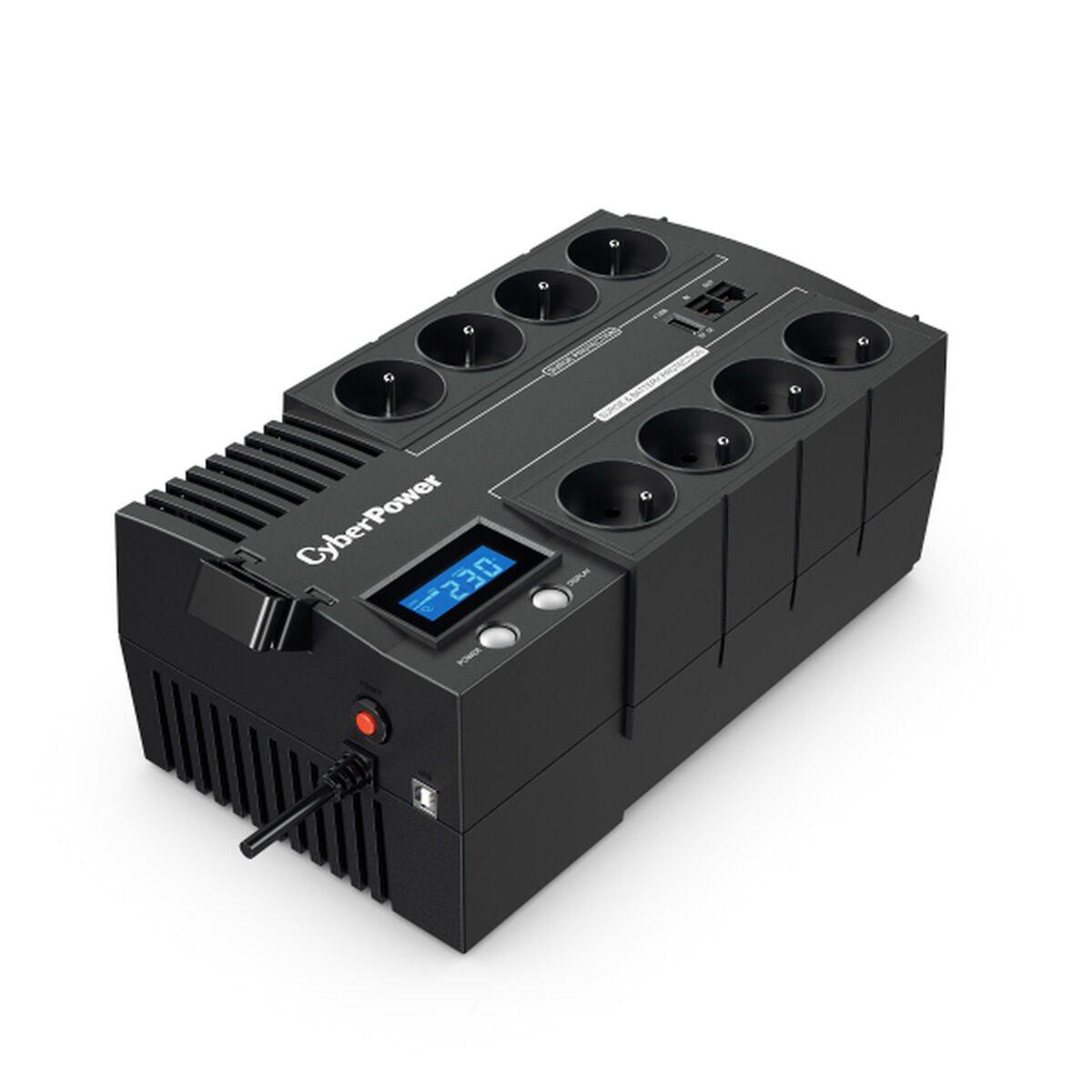 CyberPower BR1000ELCD-FR alimentation d'énergie non interruptible Interactivité de ligne 1 kVA 600 W 8 sortie(s) CA