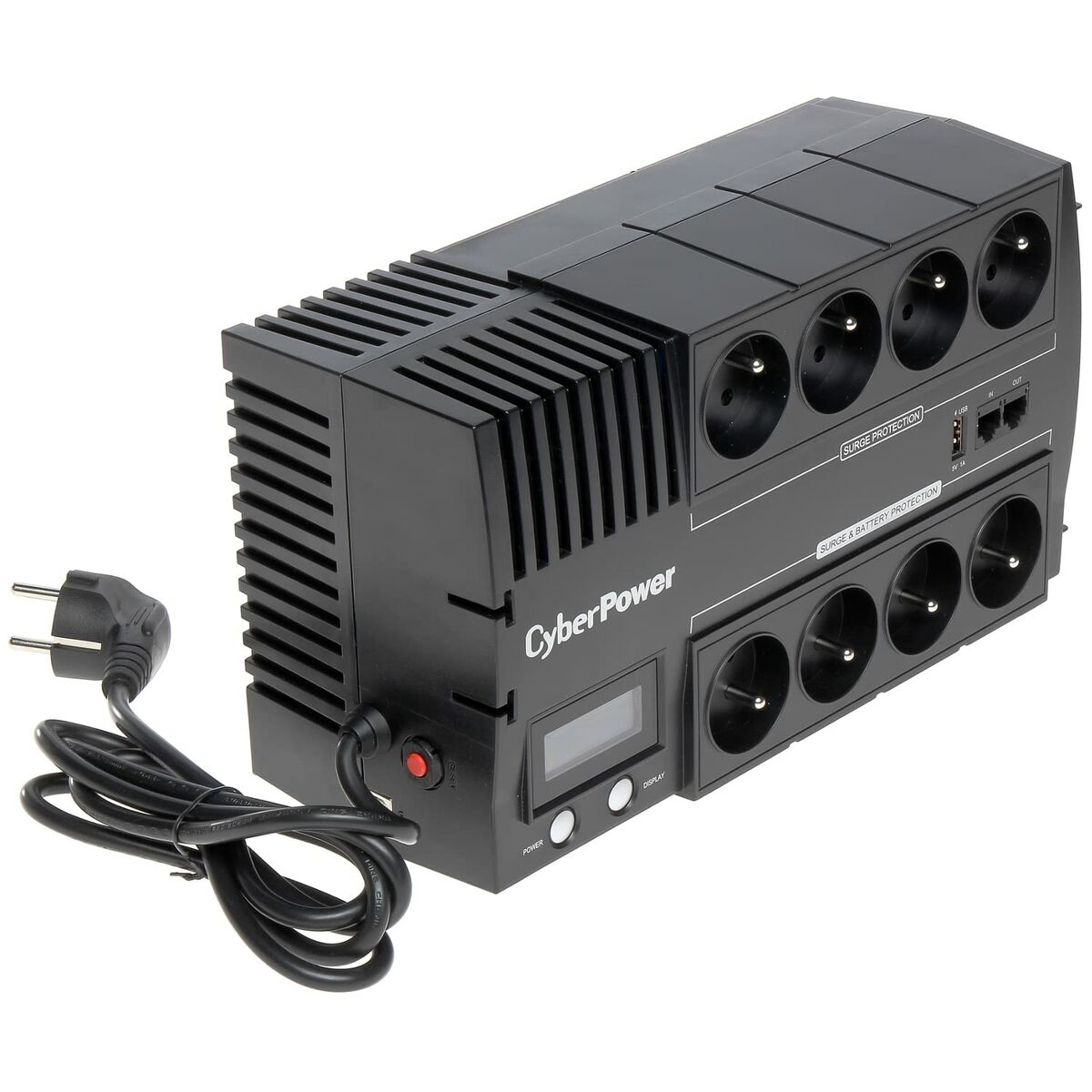 CyberPower BR1000ELCD-FR alimentation d'énergie non interruptible Interactivité de ligne 1 kVA 600 W 8 sortie(s) CA