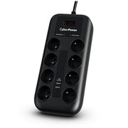 CyberPower P0820SUF0-FR parasurtenseur Noir 8 prise(s) CA 200 - 250 V 1,8 m