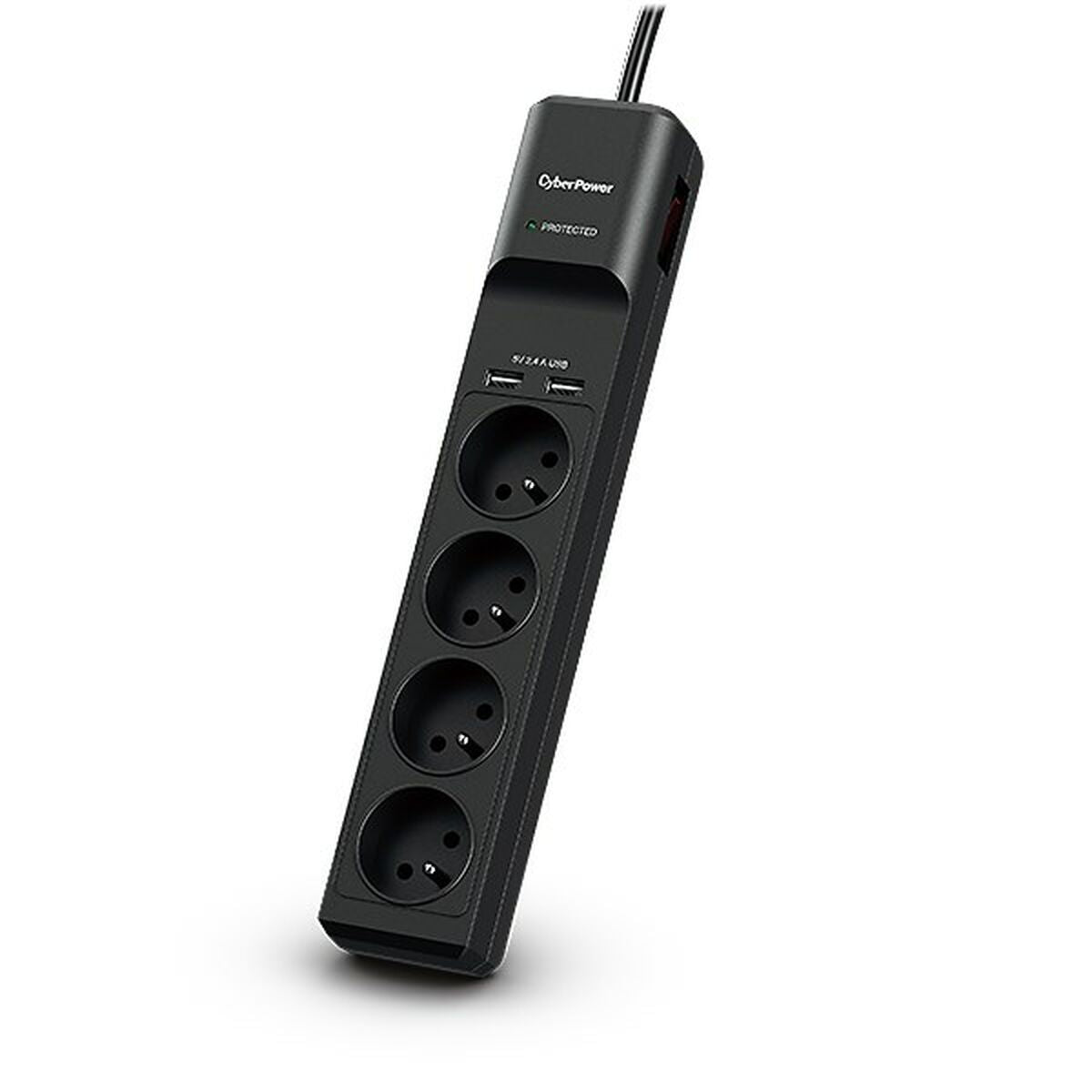 CyberPower P0420SUD0-FR parasurtenseur Noir 4 prise(s) CA 200 - 250 V 1,8 m
