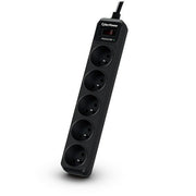 CyberPower B0520SC0-FR parasurtenseur Noir 5 prise(s) CA 200 - 250 V 1,8 m