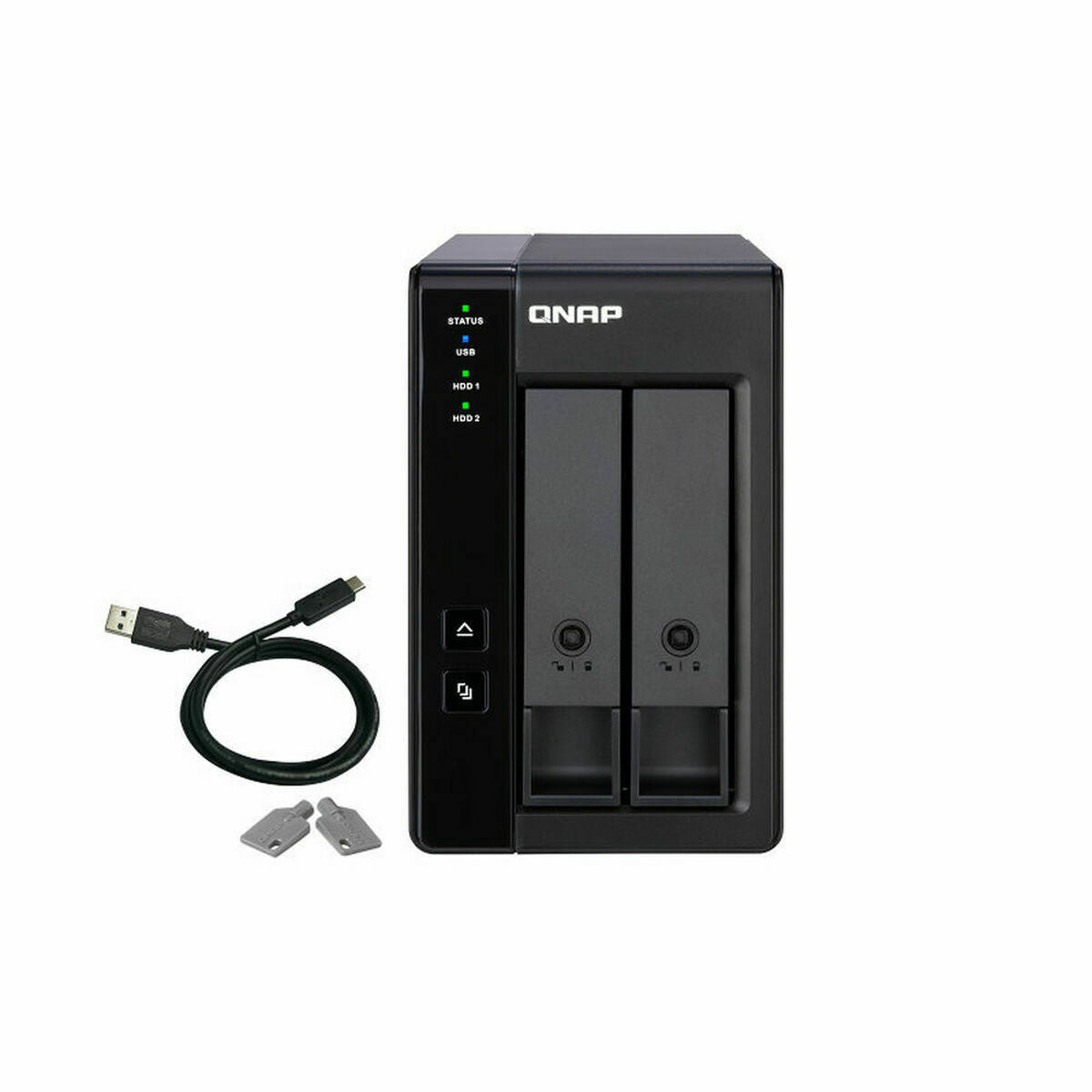 2bay 3.5" SATA HDD USBC Raid Expansion