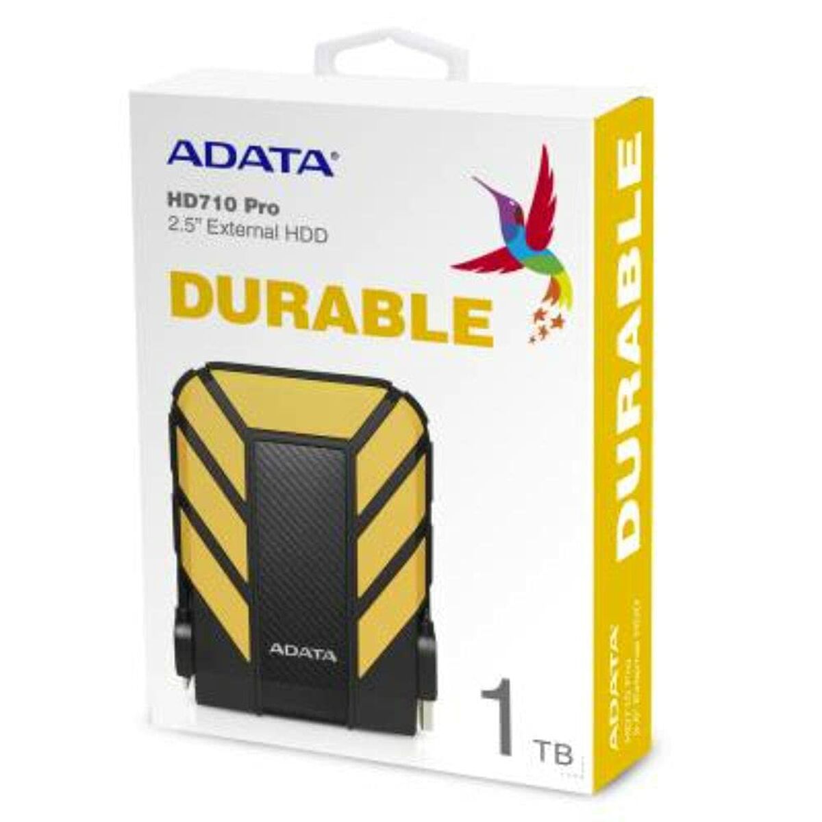 "Disque dur externe ADATA HD710 Pro 1 To 2,5"" Micro-USB B 3.2 Gen 1 (3.1 Gen 1) Noir, Jaune"