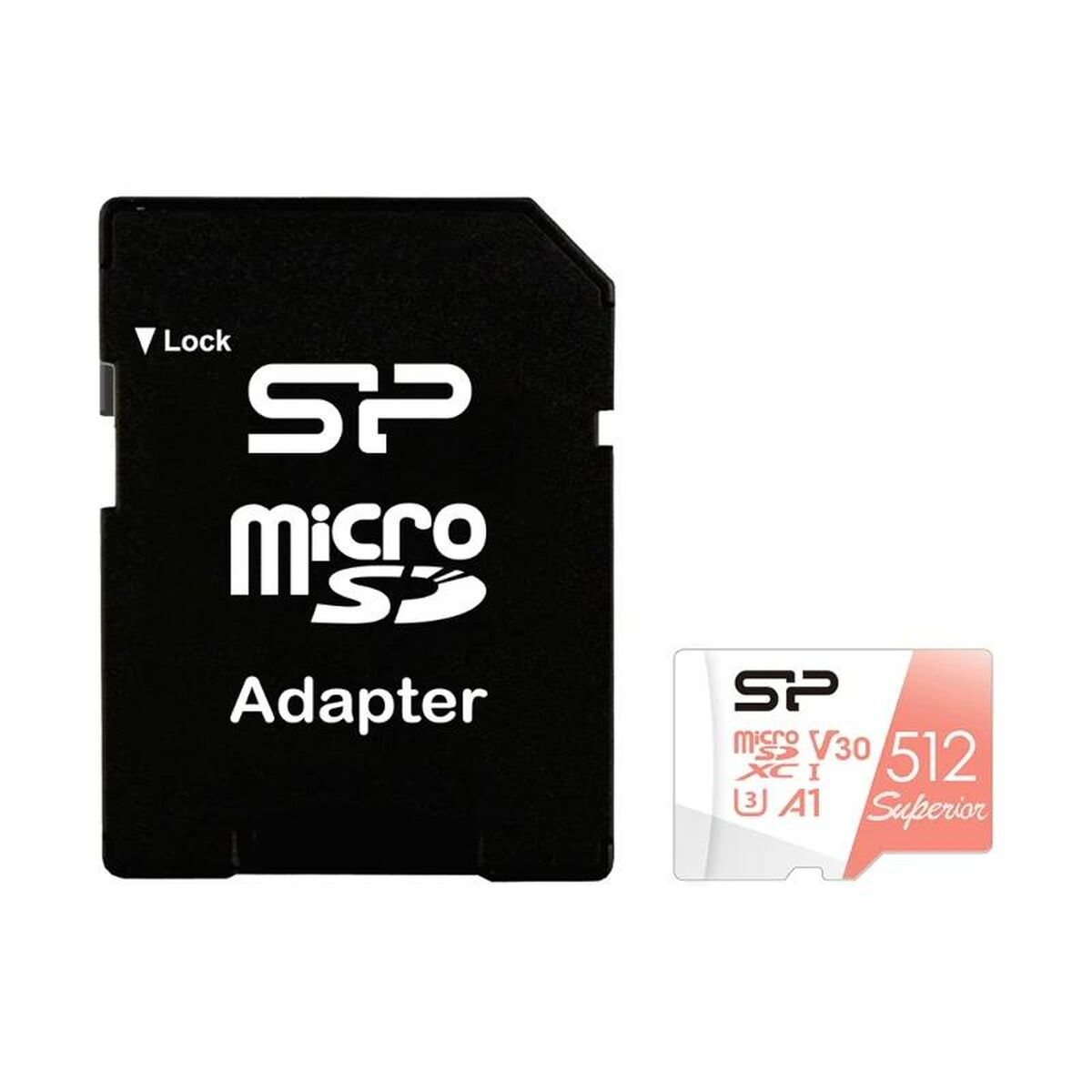 SILICON POWER memory card Superior Micro SDXC 512Go UHS-I A3 V30