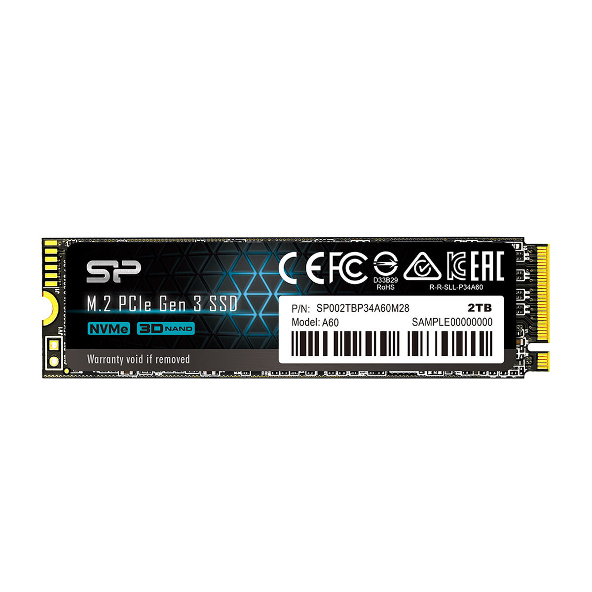 SILICON POWER SSD Ace A60 2To M.2 PCIe Gen3 x4 NVMe 2200/1600 Mb/s