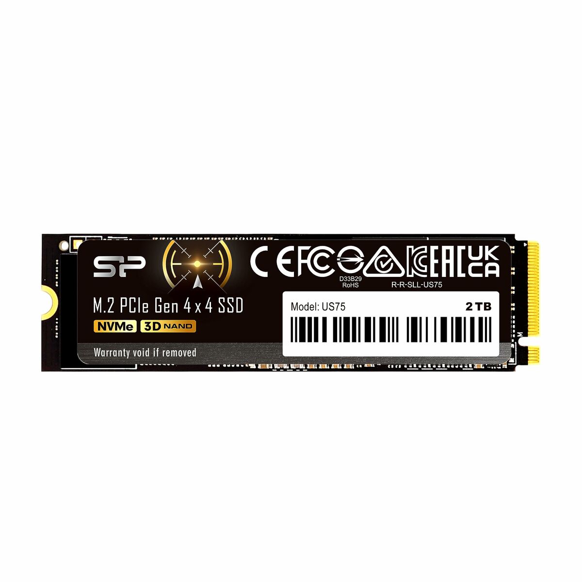 SILICON POWER SSD US75 2To M.2 PCIe NVMe Gen4x4 NVMe 1.4 7000/6500Mo/s