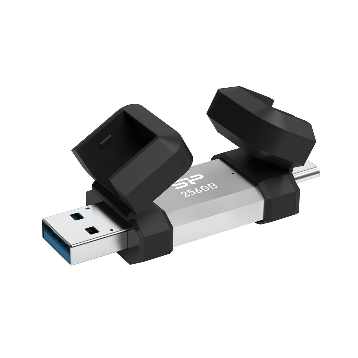 SILICON POWER Pendrive C51 256Go USB-A USB-C 200Mo/s Silver