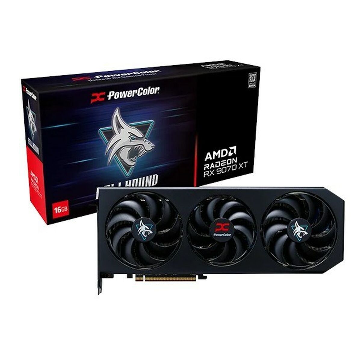 PowerColor Radeon RX 9070 XT Hellhound 16 Go GDDR6