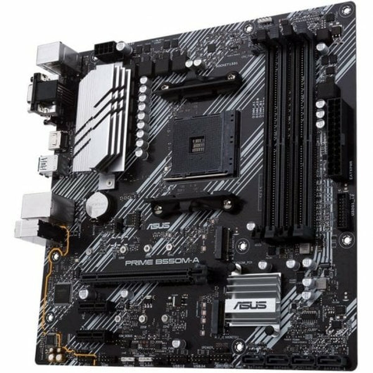 ASUS Prime B550M-A/CSM - AMD - Emplacement AM4 - AMD Ryzen™ 3 de 3e génération - AMD Ryzen 5 de 3e génération - DDR4-SDRAM - 128 Go - DIMM