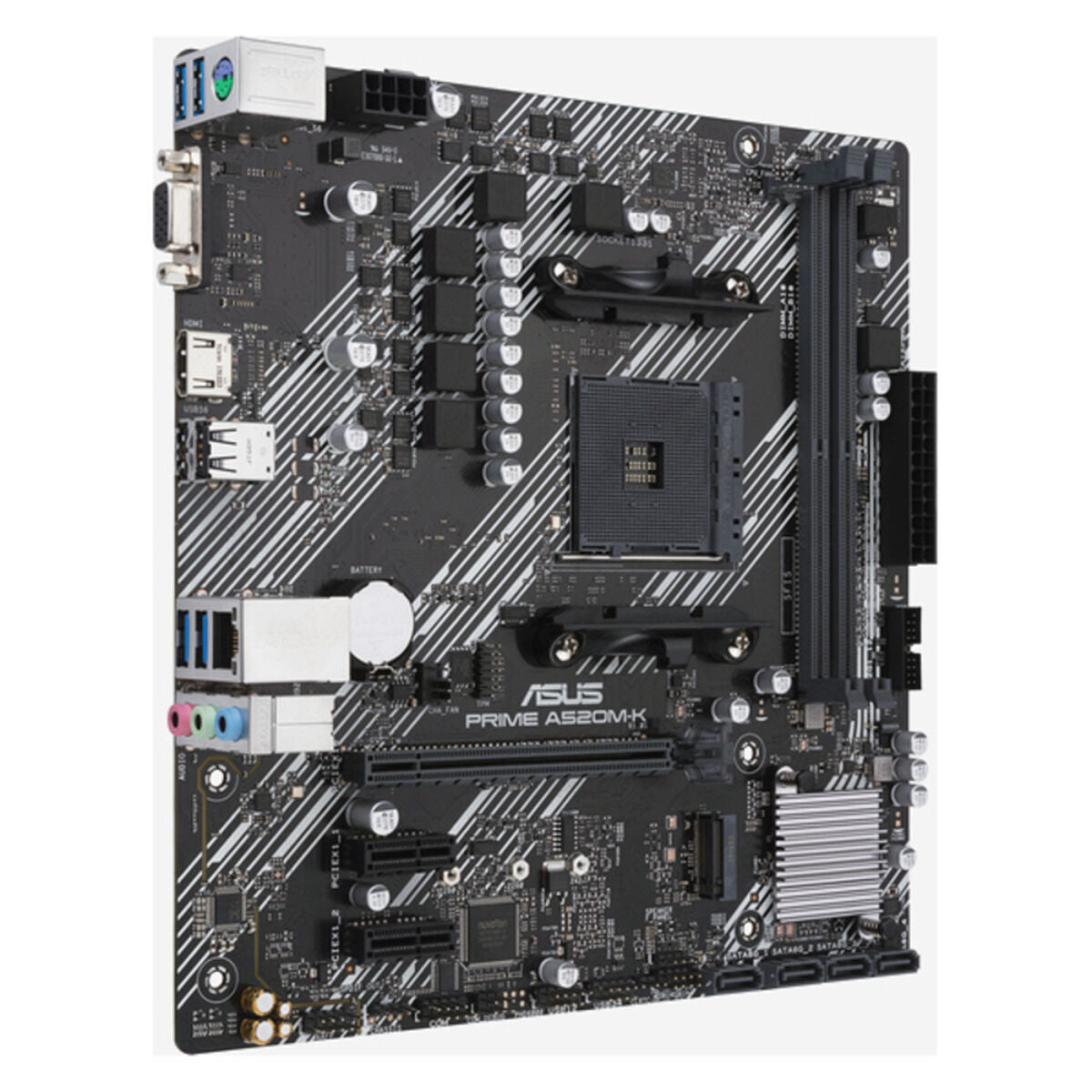 ASUS PRIME A520M-K AMD Socket AM4 for 3rd Gen AMD Ryzen mATX Form Factor DDR4