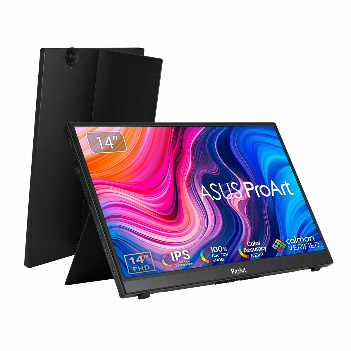 "ASUS PA148CTV 35,6 cm (14"") 1920 x 1080 pixels Full HD LED Écran tactile Dessus de table Noir"