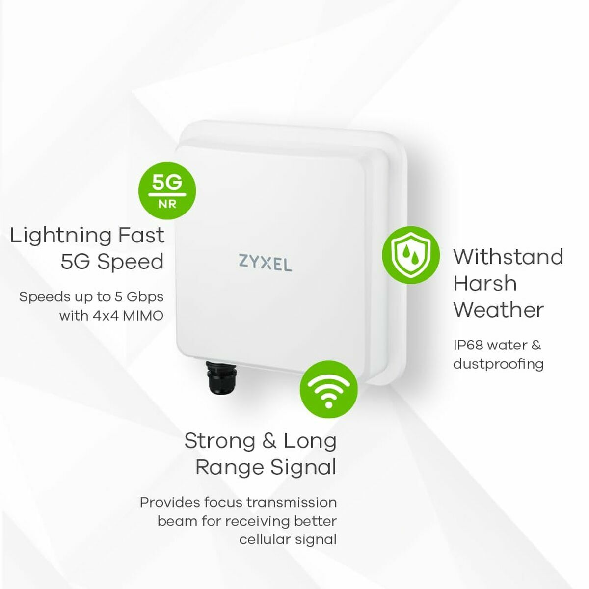 Zyxel FWA710 5G Outdoor LTE Modem Router