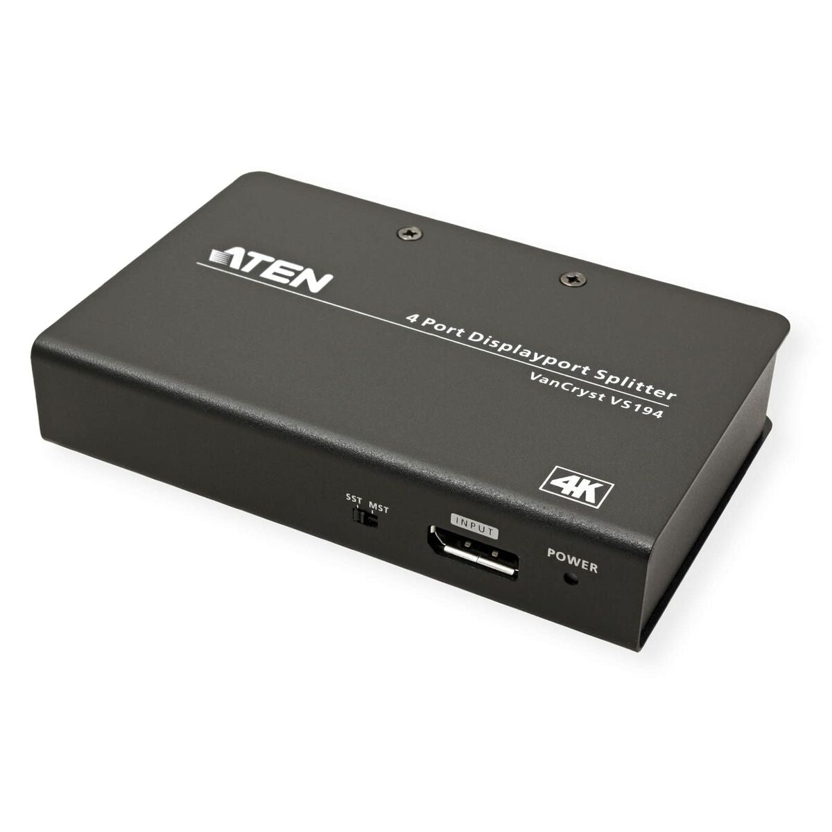 Répartiteur DisplayPort True 4K a 4 ports - DisplayPort - 4x DisplayPort - 4096 x 2160 pixels - Noir - Métal - 4K Ultra HD