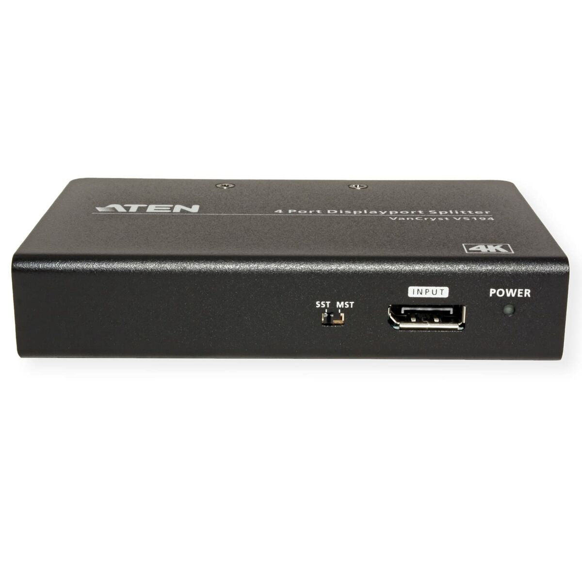 Répartiteur DisplayPort True 4K a 4 ports - DisplayPort - 4x DisplayPort - 4096 x 2160 pixels - Noir - Métal - 4K Ultra HD