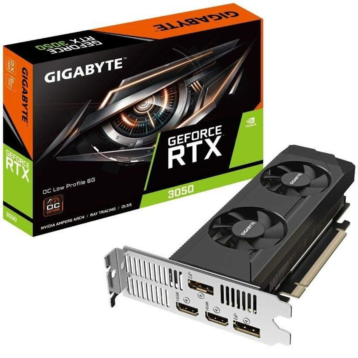 GIGABYTE GeForce RTX 3050 OC Low Profile 6G NVIDIA 6 Go GDDR6