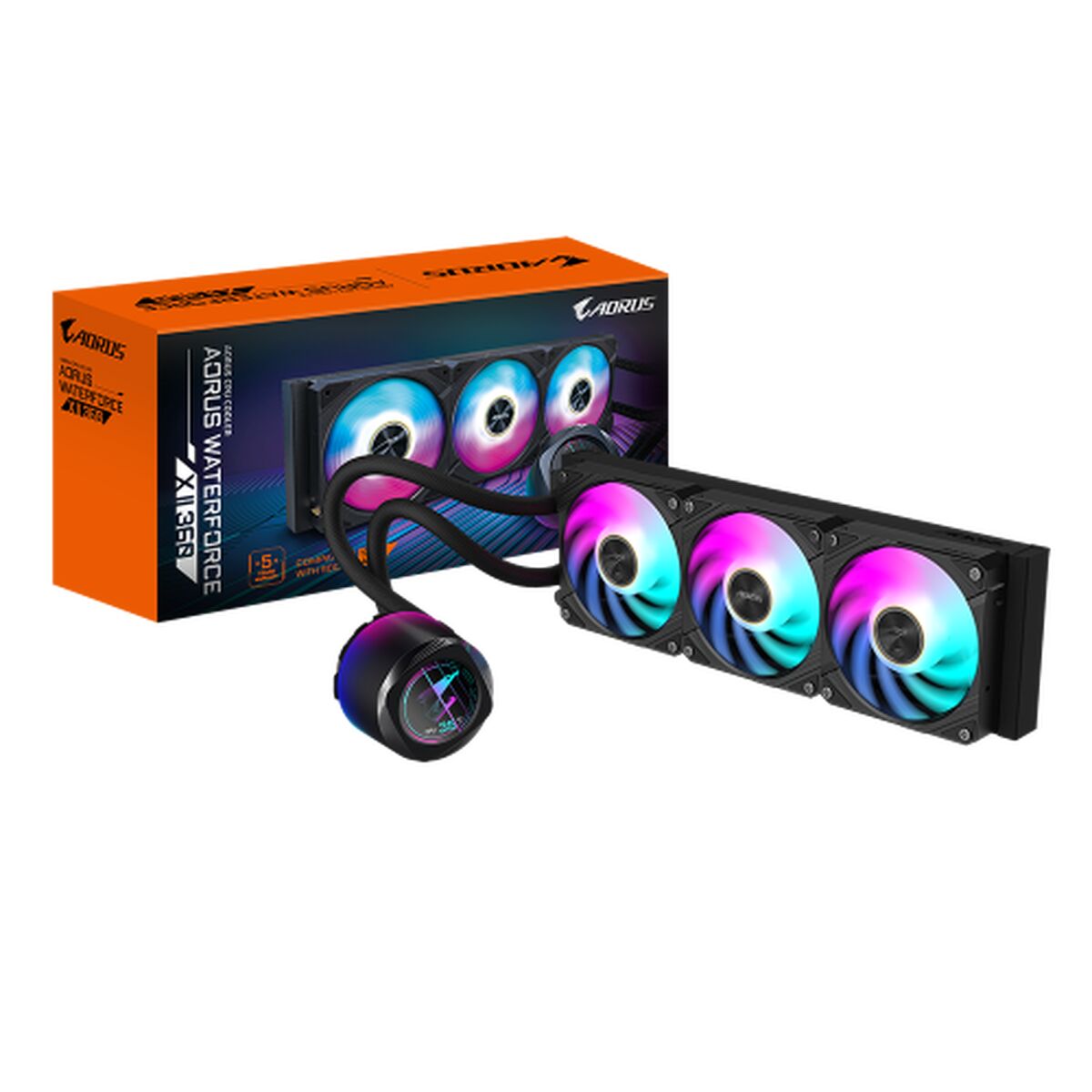 GIGABYTE AORUS WATERFORCE X II 360 Refroidisseur de liquide tout-en-un 12 cm Noir