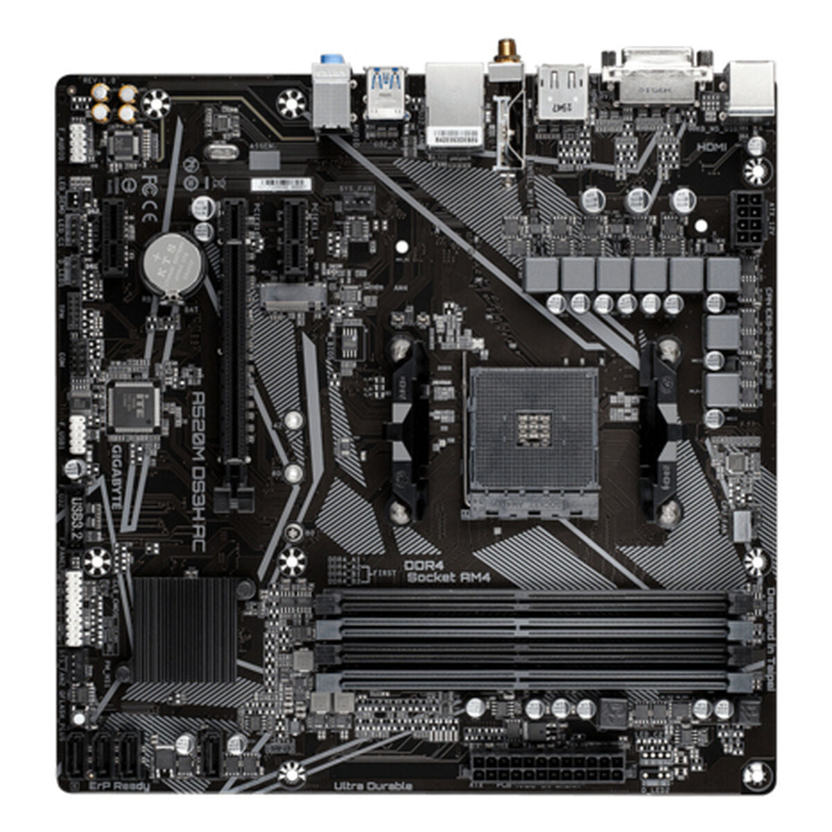 GIGABYTE A520M DS3H AC carte mere AMD A520 Emplacement AM4 micro ATX