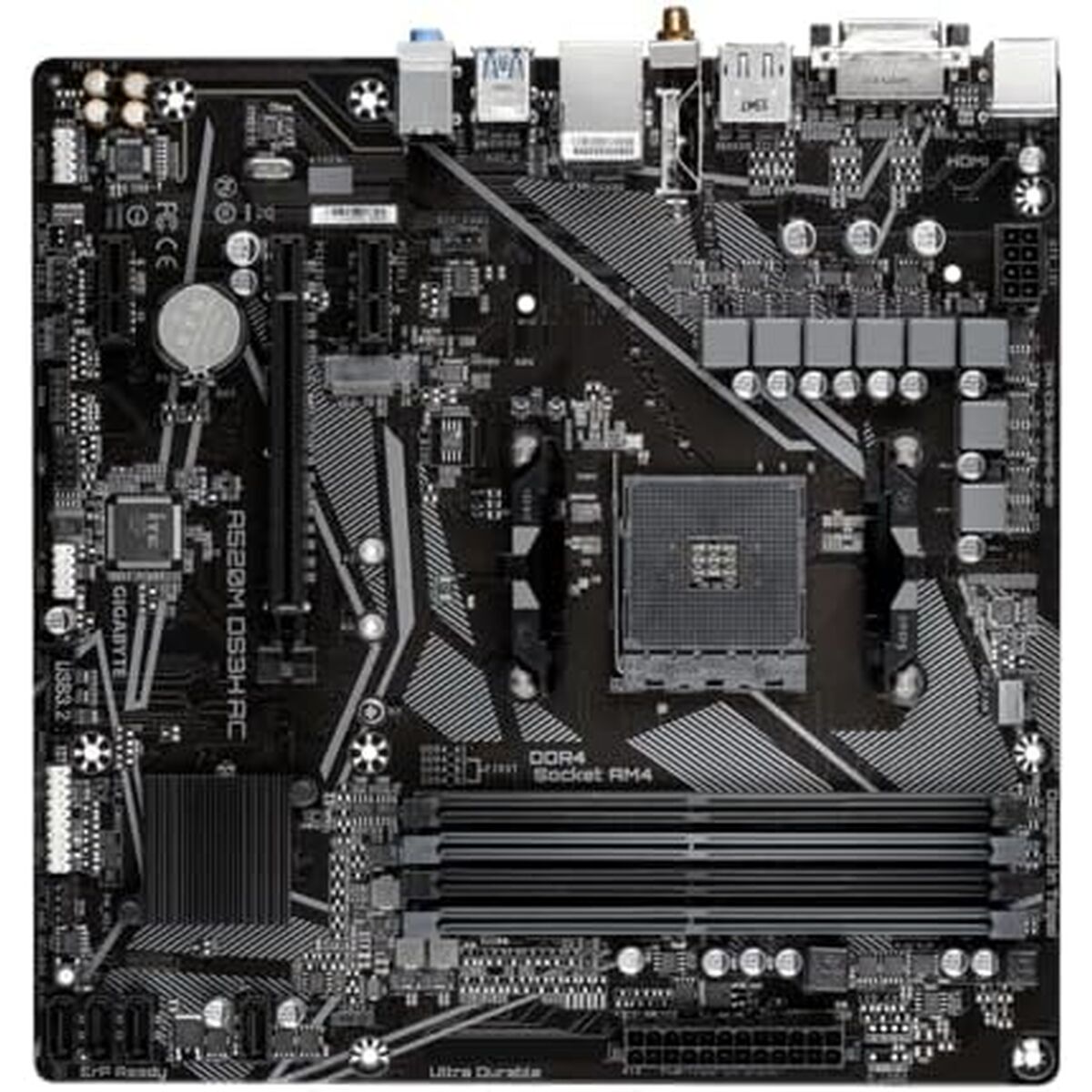 GIGABYTE A520M DS3H AC carte mere AMD A520 Emplacement AM4 micro ATX