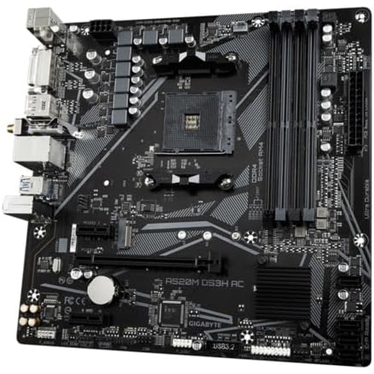 GIGABYTE A520M DS3H AC carte mere AMD A520 Emplacement AM4 micro ATX
