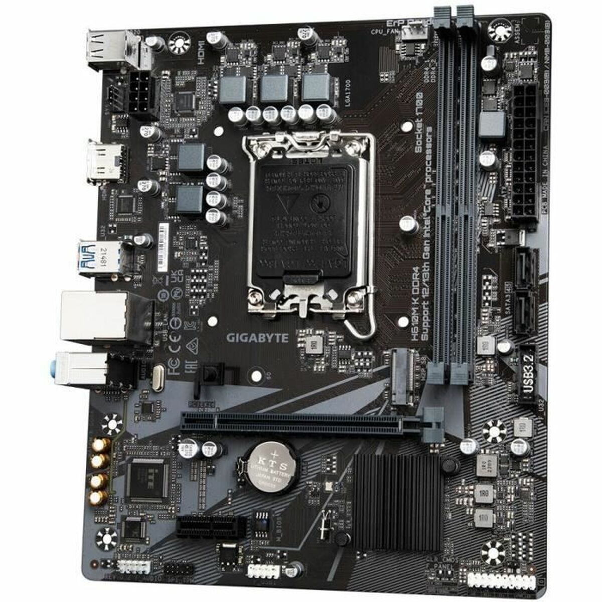 GIGABYTE H610M K DDR4 carte mere Intel H610 Express LGA 1700 micro ATX