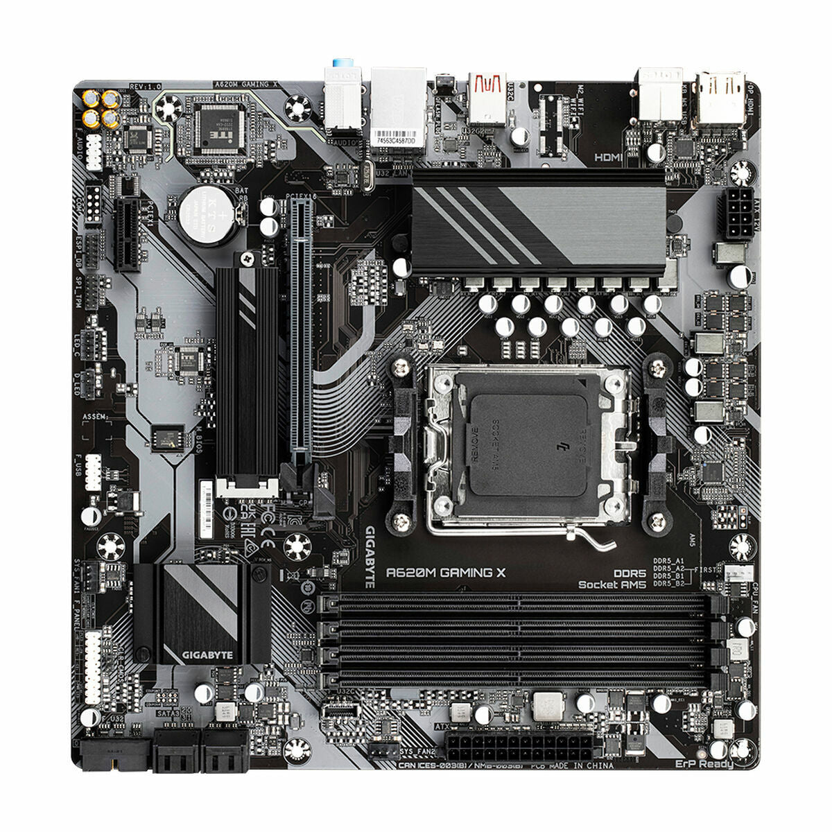 GIGABYTE A620M GAMING X carte mere AMD A620 Emplacement AM5 micro ATX