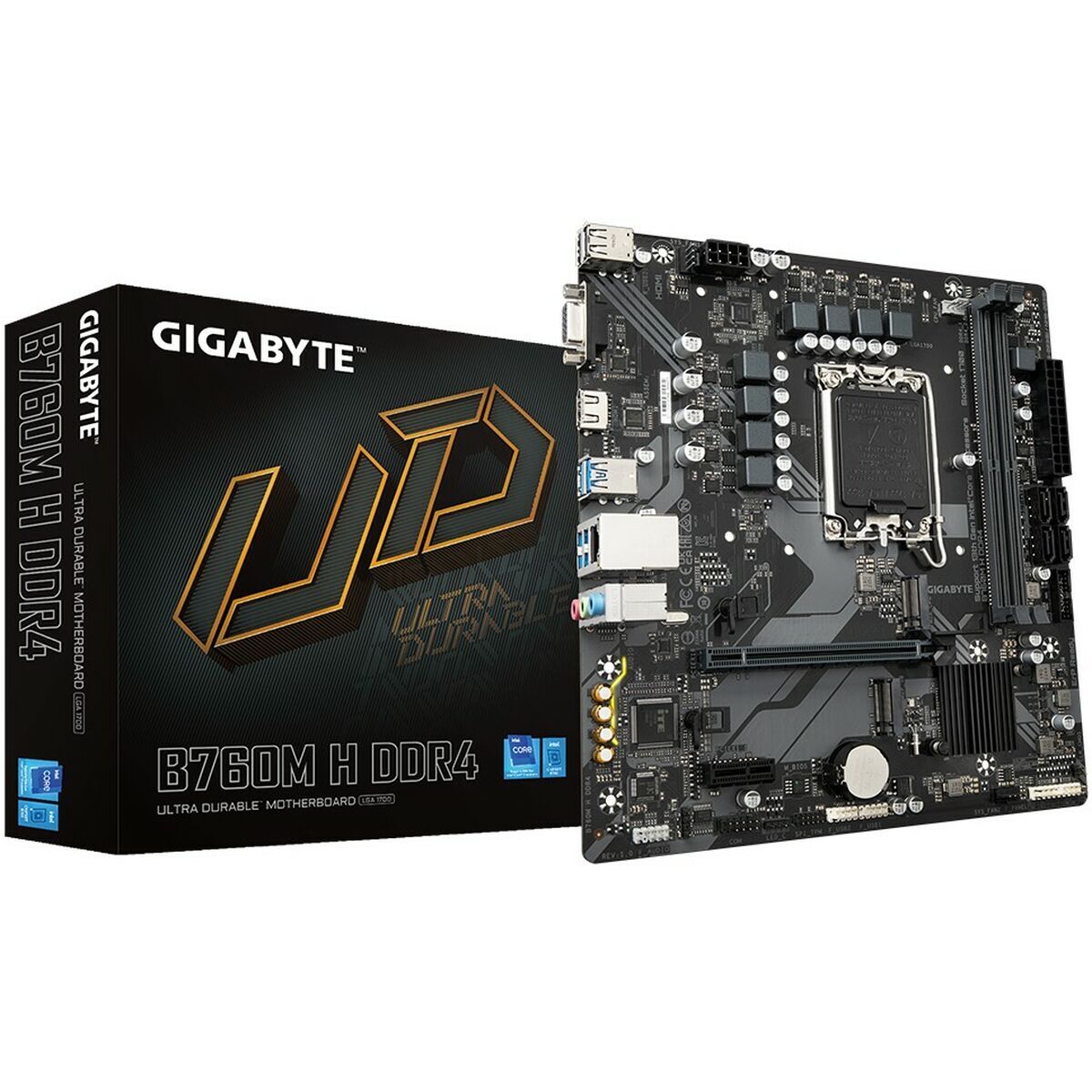 GIGABYTE B760M H DDR4 carte mere Intel B760 Express LGA 1700 micro ATX