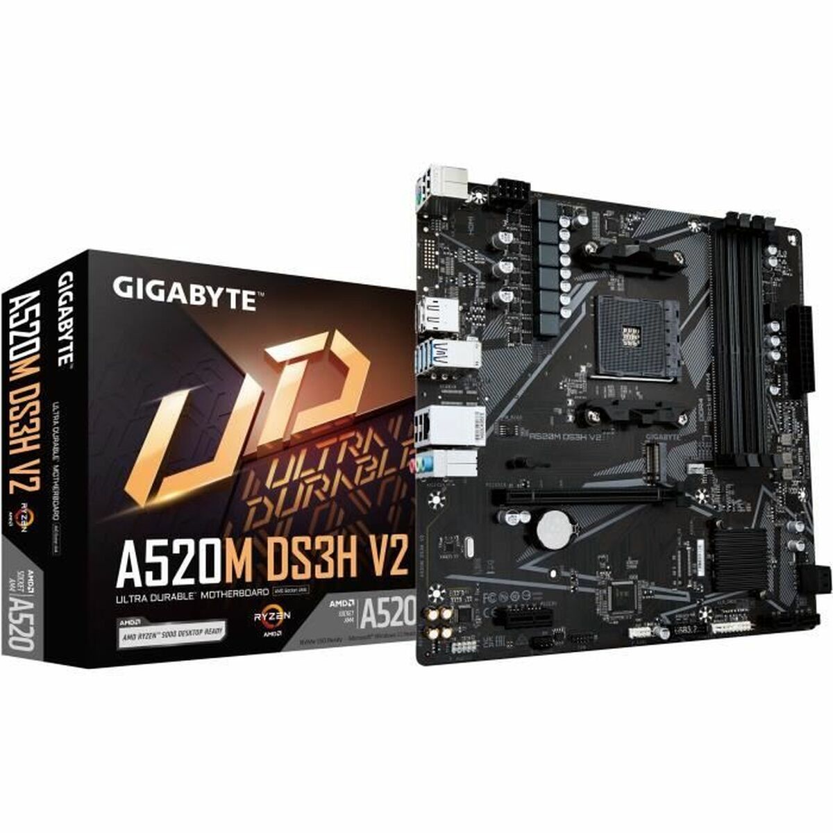 GIGABYTE A520M DS3H V2 carte mere Emplacement AM4 micro ATX