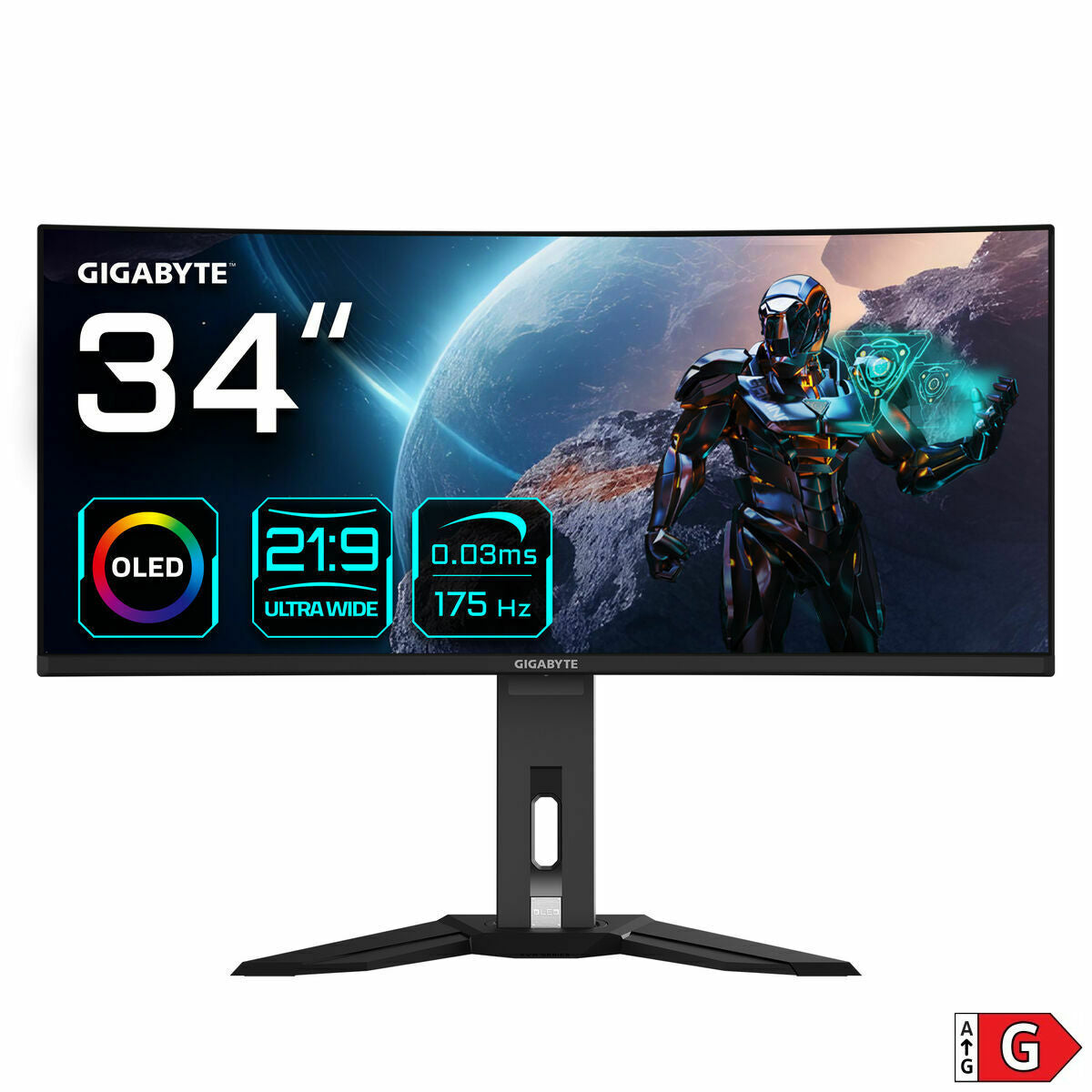 "GIGABYTE MO34WQC écran plat de PC 86,4 cm (34"") 3440 x 1440 pixels Wide Quad HD Noir"