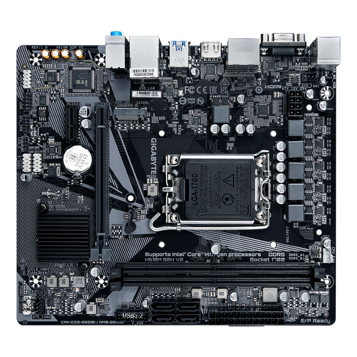 GIGABYTE H610M S2H V2 carte mere Intel H610 Express LGA 1700 micro ATX