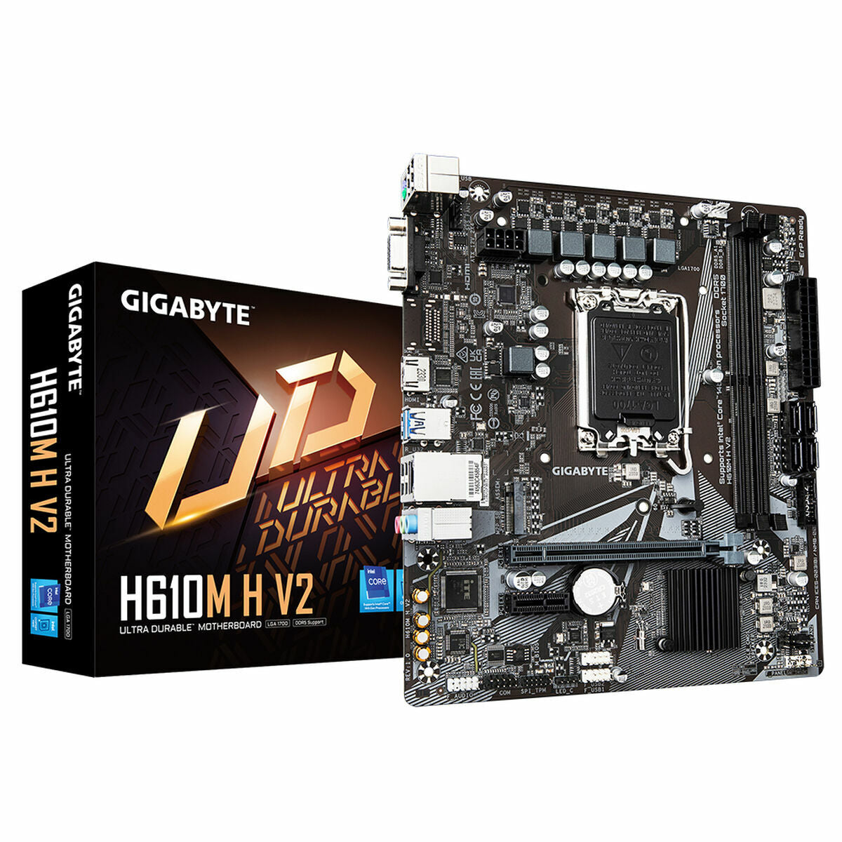 GIGABYTE H610M H V2 carte mere Intel H610 Express LGA 1700 micro ATX