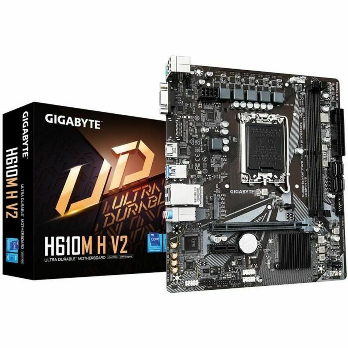 GIGABYTE H610M H V2 carte mere Intel H610 Express LGA 1700 micro ATX
