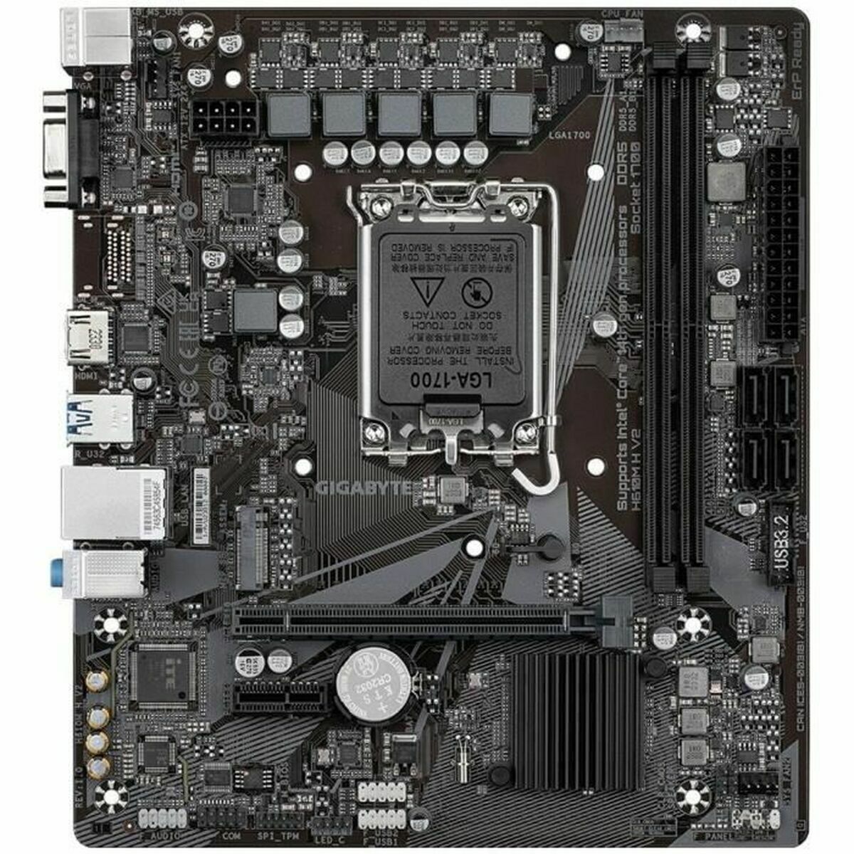 GIGABYTE H610M H V2 carte mere Intel H610 Express LGA 1700 micro ATX