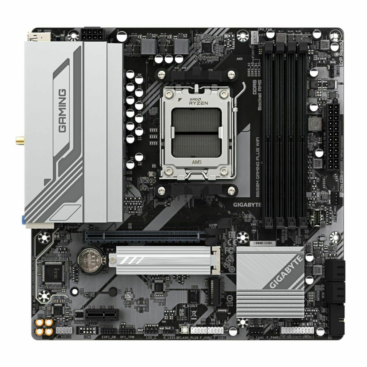 GIGABYTE B650M GAMING PLUS WIFI AMD B650 Emplacement AM5 micro ATX