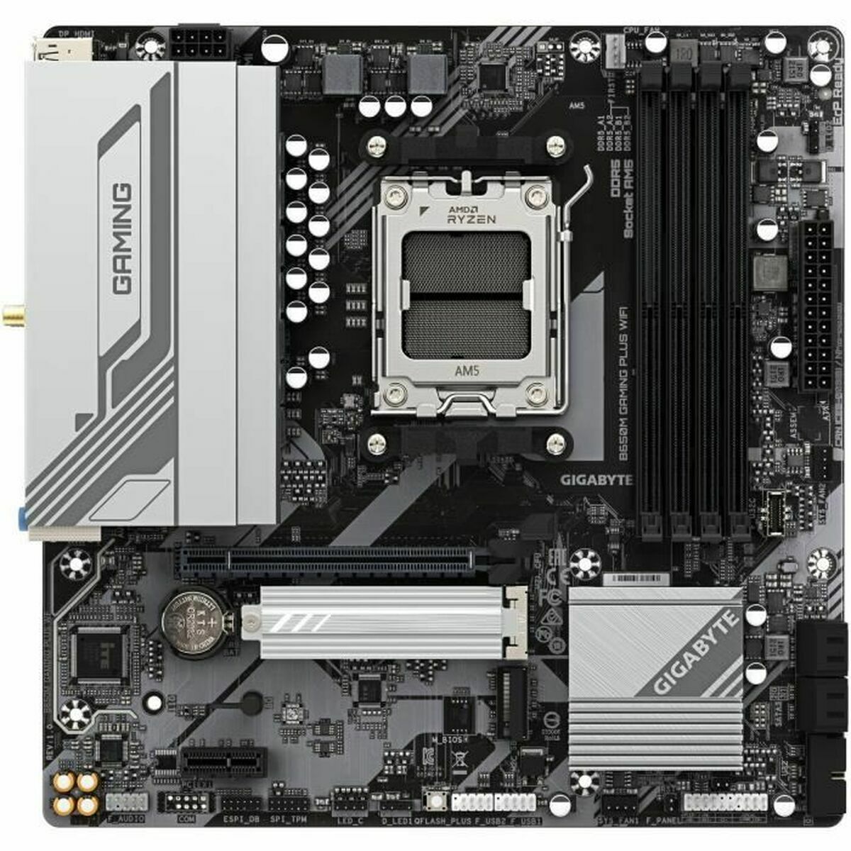 GIGABYTE B650M GAMING PLUS WIFI AMD B650 Emplacement AM5 micro ATX