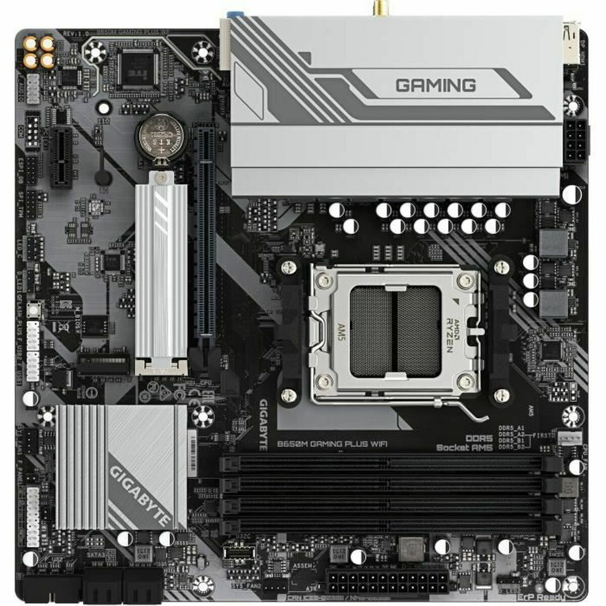 GIGABYTE B650M GAMING PLUS WIFI AMD B650 Emplacement AM5 micro ATX