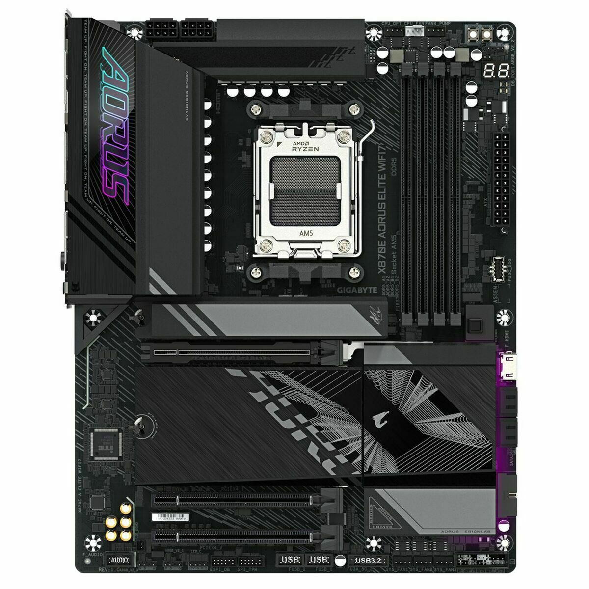GIGABYTE X870E AORUS ELITE WIFI7 AMD X870E Emplacement AM5 ATX