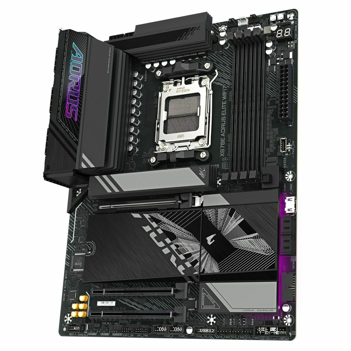 GIGABYTE X870E AORUS ELITE WIFI7 AMD X870E Emplacement AM5 ATX